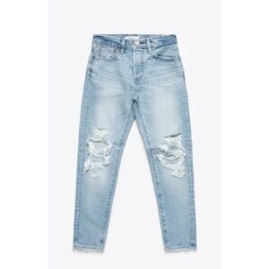 MOUSSY Vintage Jeans May Tapered-Mid Denim. Light Blue Wash. Size 23 NWOT